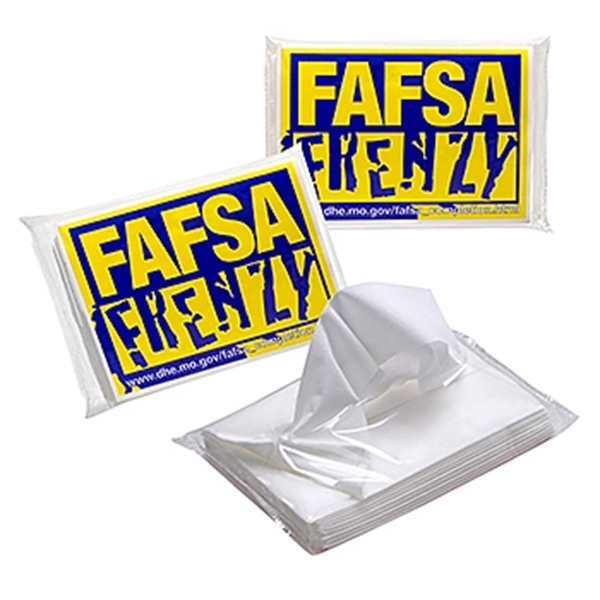 Ten pack of facial tissues, 4 1/8" x 3" approximate pack... from ASI 31490 Admatch Corporation / Admatch-Regal