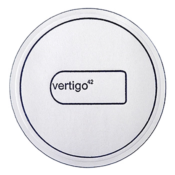 Soft 5 1/2" round embossed coaster made of compressed 7-ply tissue.... from ASI 31490 Admatch Corporation / Admatch-Regal