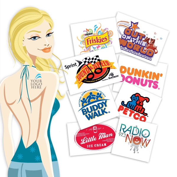 3" x 3" - Custom design temporary tattoo with high quality... from ASI 43530 California Tattoos / Temporary Tattoos (TM)