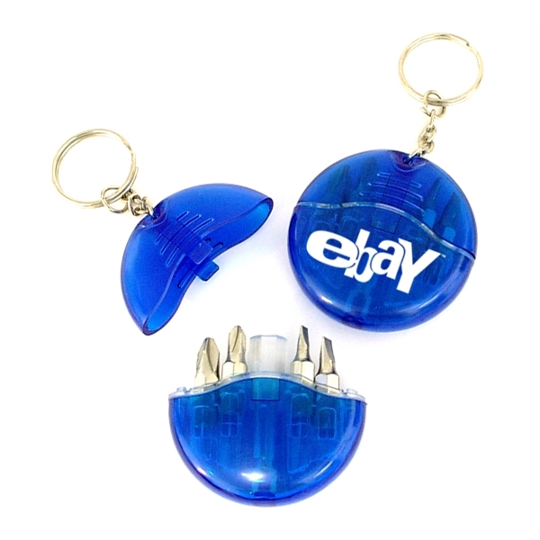 Mini 4-in-1 screwdriver tool set with keychain... from ASI 74585 Nu Promo International / Nu Promo Line