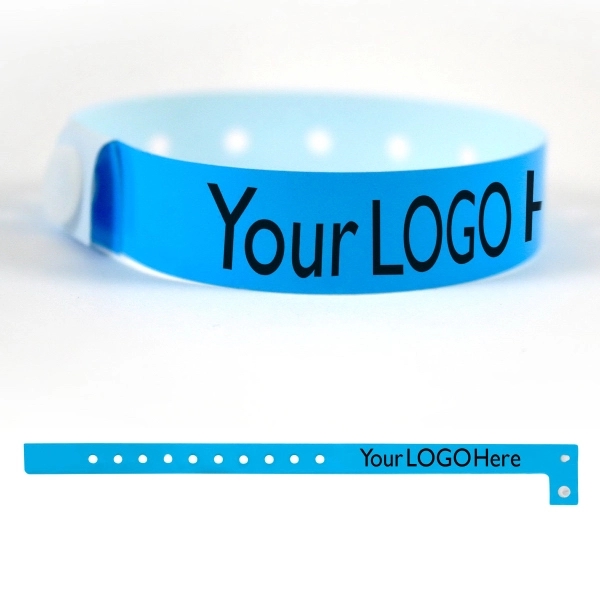 Durable plastic wristband that is stretch resistant and waterproof.... from ASI 32187 Advance ID / Advance ID Wristbands