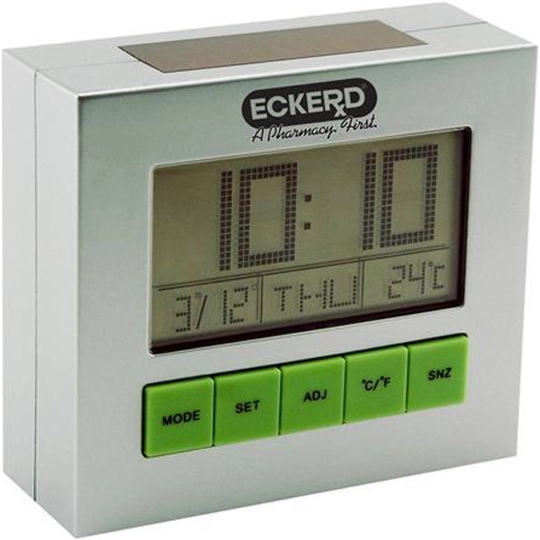Solar powered desk clock.... from ASI 31570 Advantage Industries / AdVantage Line®