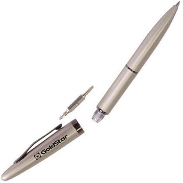 Twist action ballpoint pen with reversible standard and Phillips head screwdriver.... from ASI 31570 Advantage Industries / AdVantage Line®