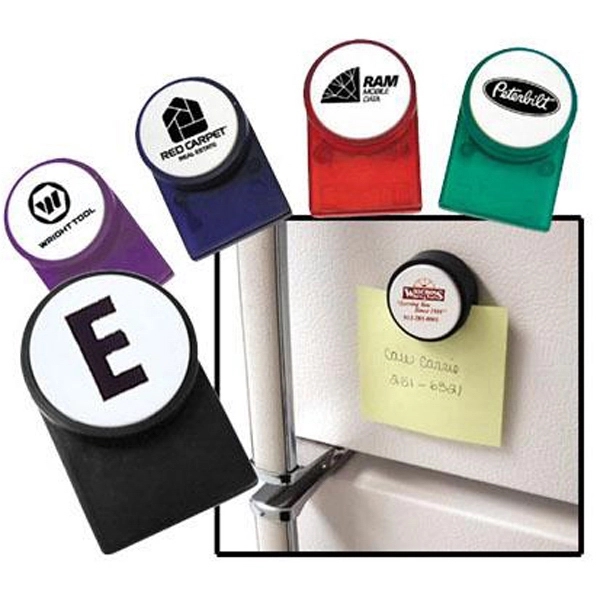 Magnetic memo clip with white push button, holds up to 25... from ASI 31570 Advantage Industries / AdVantage Line®