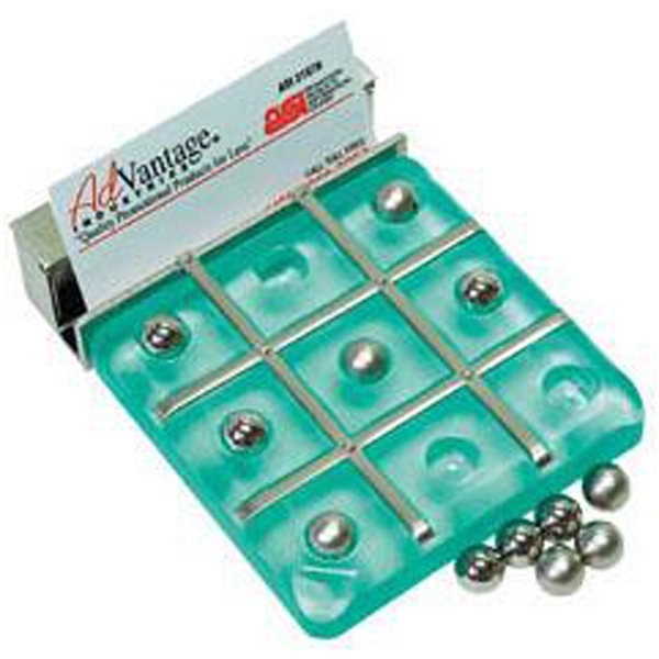Jade acrylic tic-tac-toe game/business card holder.... from ASI 31570 Advantage Industries / AdVantage Line®