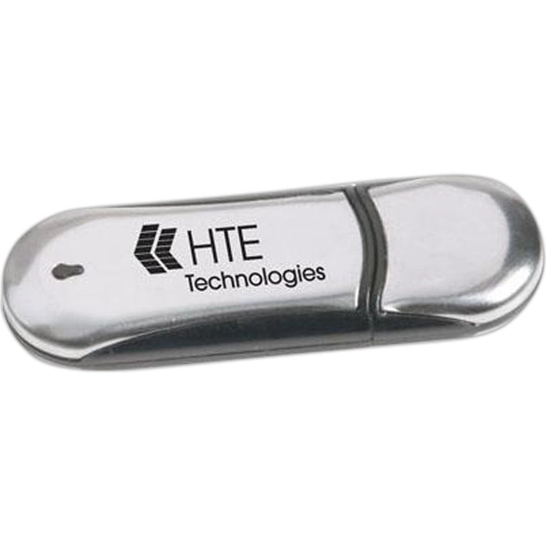 Chrome plated USB flash drive with black highlights.... from ASI 31570 Advantage Industries / AdVantage Line®