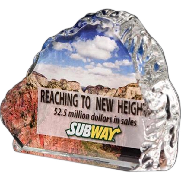 Lead crystal wave iceberg award.... from ASI 31570 Advantage Industries / AdVantage Line®