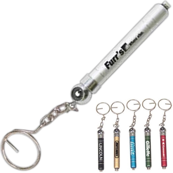 Aluminum tire gauge key ring, 10 to 50 PSI scale.... from ASI 31570 Advantage Industries / AdVantage Line®