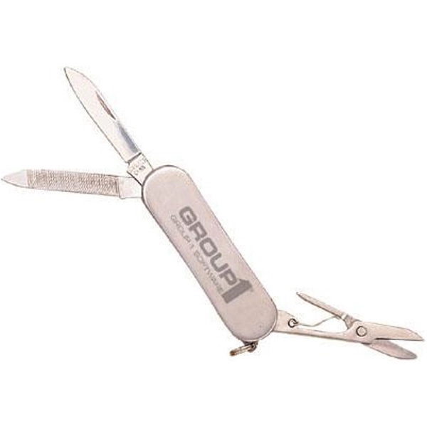 Swiss Army type knife, includes knife blade, nail file, scissors and... from ASI 31570 Advantage Industries / AdVantage Line®