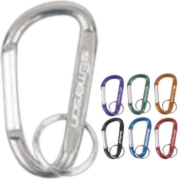 Forged aluminum carabiner key hook with split key ring.... from ASI 31570 Advantage Industries / AdVantage Line®
