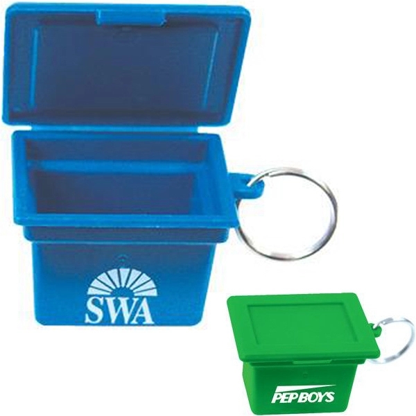 Mini recycling box shape key ring made from recycled plastic.... from ASI 31570 Advantage Industries / AdVantage Line®