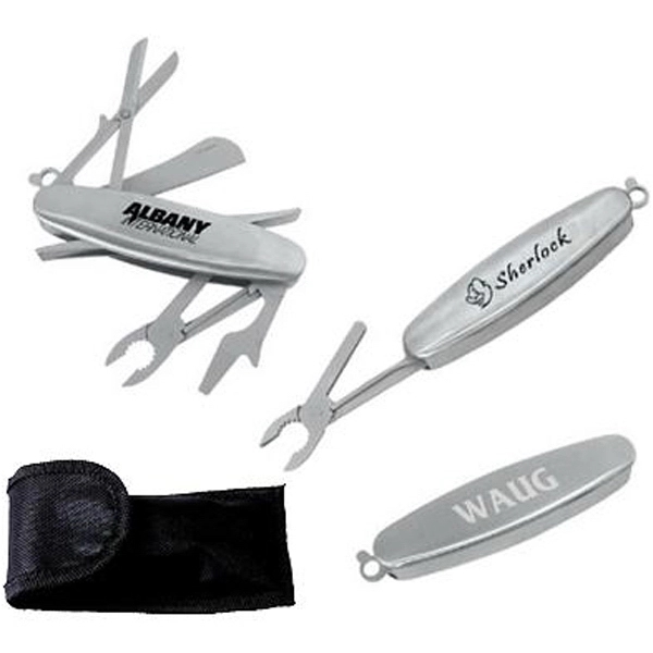 Comfort grip stainless steel pliers multi-tool with four main blades and... from ASI 31570 Advantage Industries / AdVantage Line®