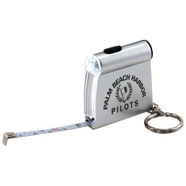 Tape measure keychain with LED light.... from ASI 31570 Advantage Industries / AdVantage Line®