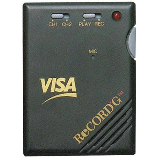 Black twenty second recording memo card with batteries included.... from ASI 31570 Advantage Industries / AdVantage Line®