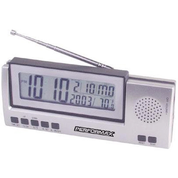 Jumbo LCD radio with clock, day, date and temperature.... from ASI 31570 Advantage Industries / AdVantage Line®