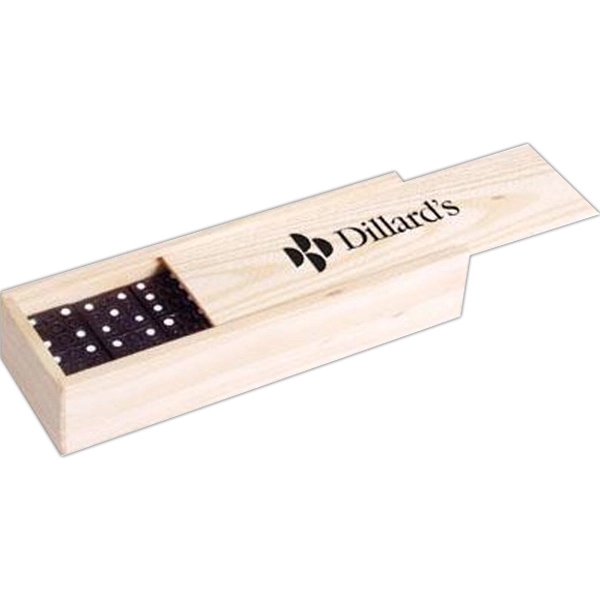 Dominoes in wood box.... from ASI 31570 Advantage Industries / AdVantage Line®