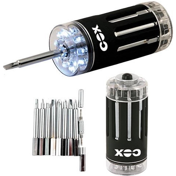 Heavy-weight multi-tool with nine LED lights, two hex heads.... from ASI 31570 Advantage Industries / AdVantage Line®