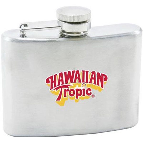 Stainless steel hip flask with screw-on top.... from ASI 31570 Advantage Industries / AdVantage Line®