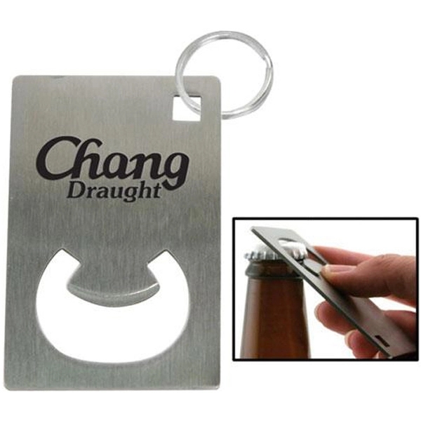 Stainless steel credit card bottle opener.... from ASI 31570 Advantage Industries / AdVantage Line®