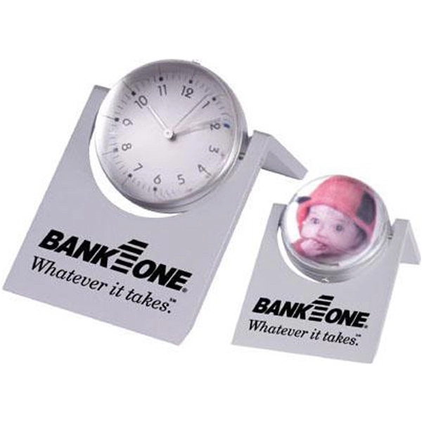 Magnified globe clock and frame held by and rotates in a... from ASI 31570 Advantage Industries / AdVantage Line®