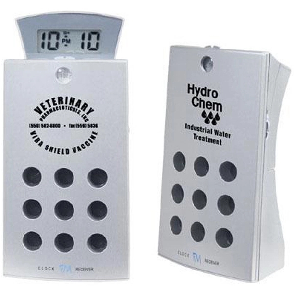 FM auto scan aluminum radio with sliding alarm clock.... from ASI 31570 Advantage Industries / AdVantage Line®