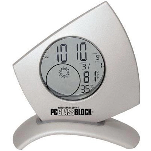 Die cast transparent weather station clock with light.... from ASI 31570 Advantage Industries / AdVantage Line®