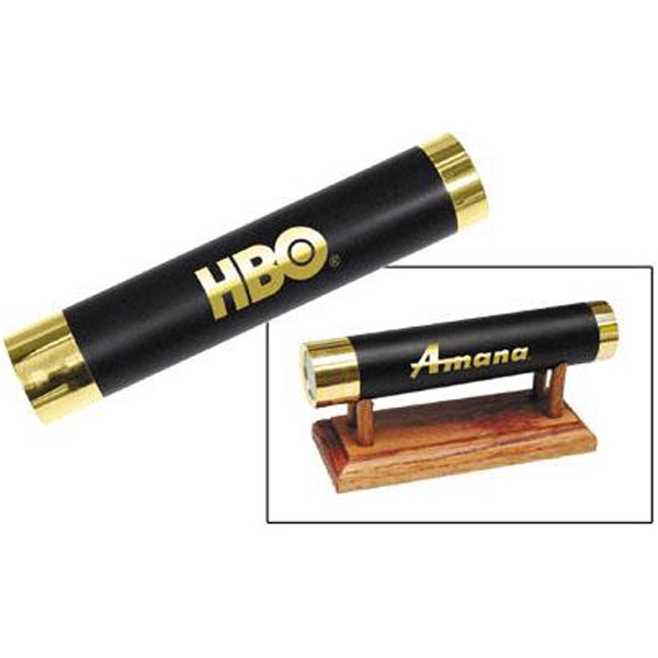 Solid brass deluxe kaleidoscope with a matte black finish and a... from ASI 31570 Advantage Industries / AdVantage Line®