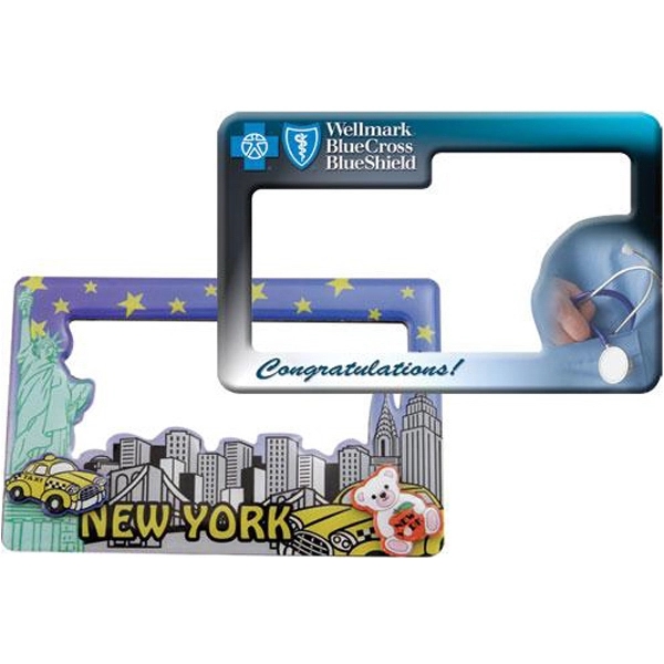 Custom 4-color domed photo frame.... from ASI 31570 Advantage Industries / AdVantage Line®