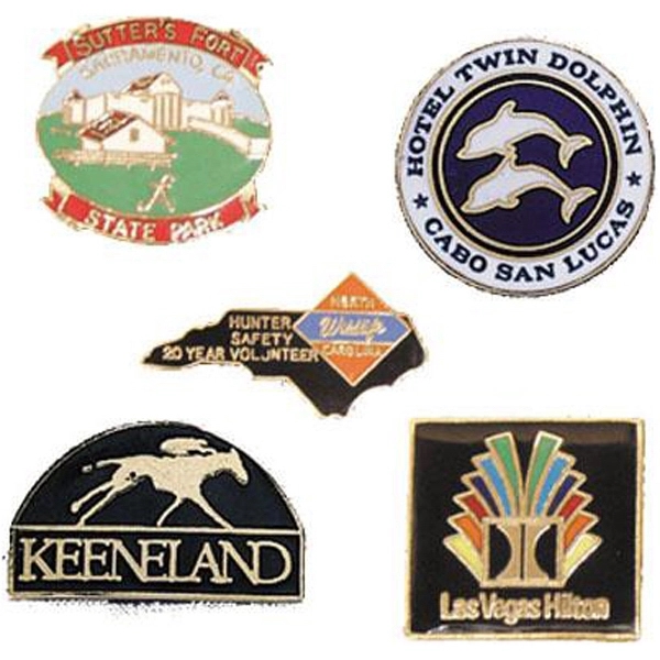 Hard-fired traditional cloisonne lapel pin.... from ASI 31570 Advantage Industries / AdVantage Line®