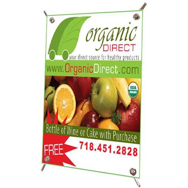 Mini banner with pop-up stand.... from ASI 31570 Advantage Industries / AdVantage Line®