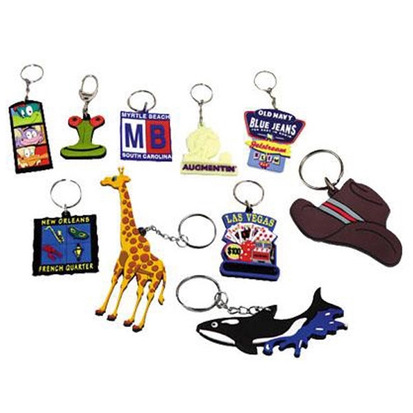 Custom PVC laser cut full color vinyl key chain.... from ASI 31570 Advantage Industries / AdVantage Line®