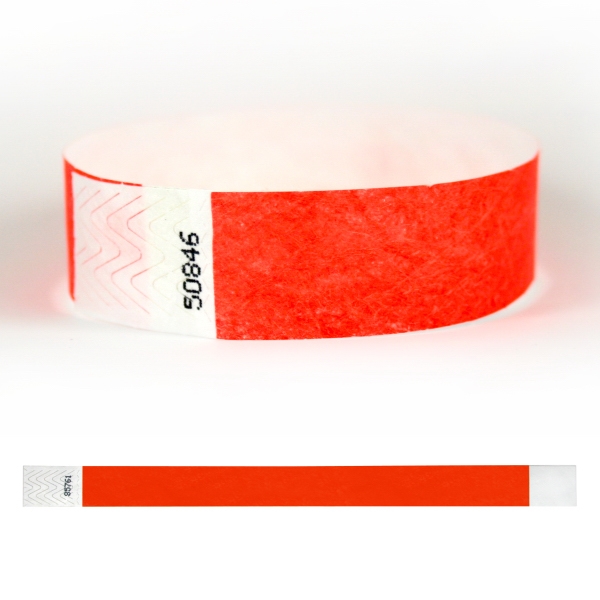 DuPont Tyvek® wristband. - 3/4" solid stock color with a 1... from ASI 32187 Advance ID / Advance ID Wristbands