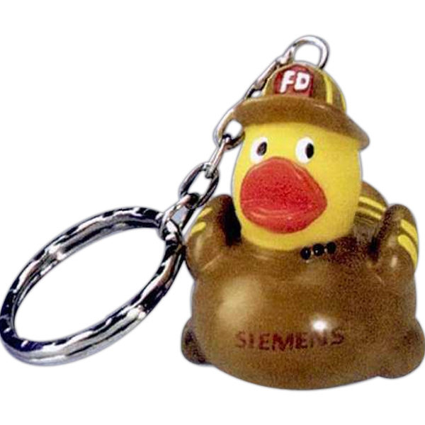 Ducky key ring with 1" long chain and 1" diameter ring.... from ASI 39209 Beachline Corporation / Beachline