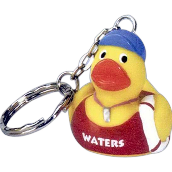 Ducky key ring with 1" long chain and 1" diameter ring.... from ASI 39209 Beachline Corporation / Beachline