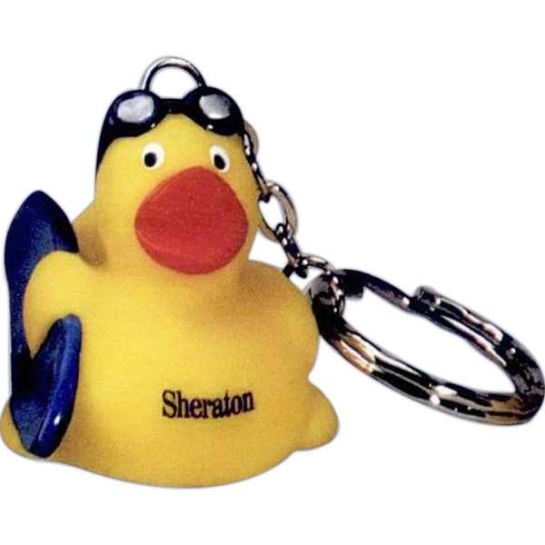 Ducky key ring with 1" long chain and 1" diameter ring.... from ASI 39209 Beachline Corporation / Beachline