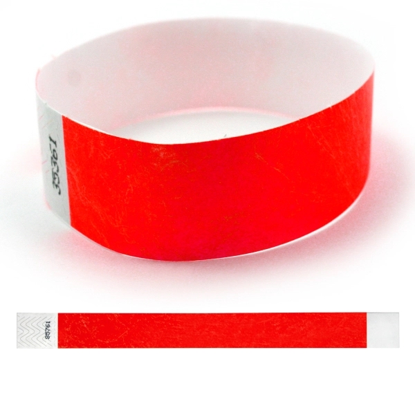 Durable DuPont wristband, Adhesive closure, Water use, Short term use... from ASI 32187 Advance ID / Advance ID Wristbands