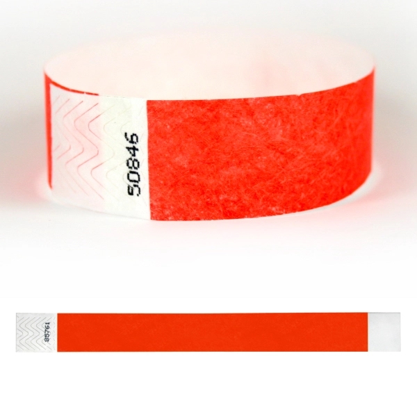 Durable DuPont wristband, Adhesive closure, Water use, Short term use... from ASI 32187 Advance ID / Advance ID Wristbands