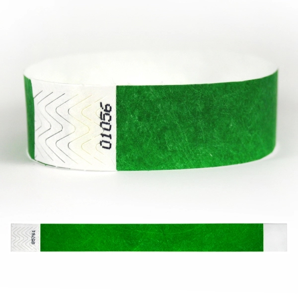 Durable DuPont wristband, Adhesive closure, Water use, Short term use... from ASI 32187 Advance ID / Advance ID Wristbands