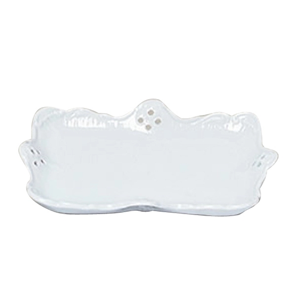 White vitrified porcelain openwork pin tray candy dish.... from ASI 68878 Mar's Line / Mar's Promotions / MAR's Line Mars China Collection