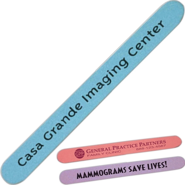 Pastel Color Assortment Emery Board comes in 3 different color choice.... from ASI 34326 Allen Adv Products Inc / Fingertip Line