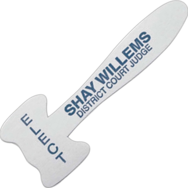 Gavel Emery Board Die-cut shapes are a clever way to add... from ASI 34326 Allen Adv Products Inc / Fingertip Line