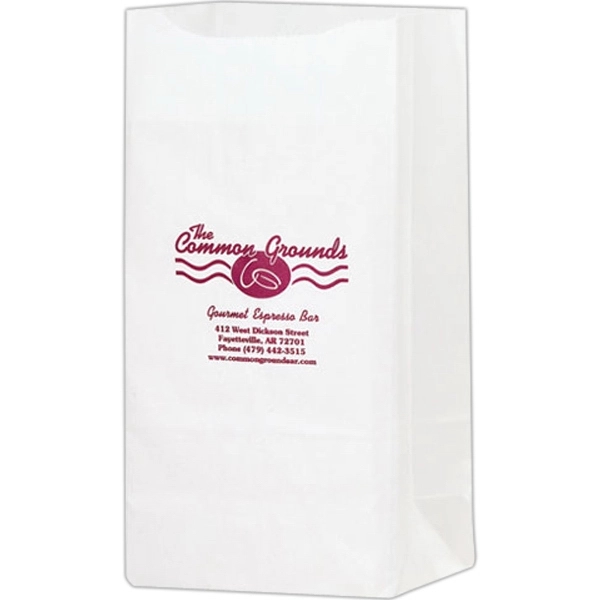 6 9/16" x 4 1/16" x 13 15/16" white Kraft paper... from ASI 35290 American Ad Bag Co