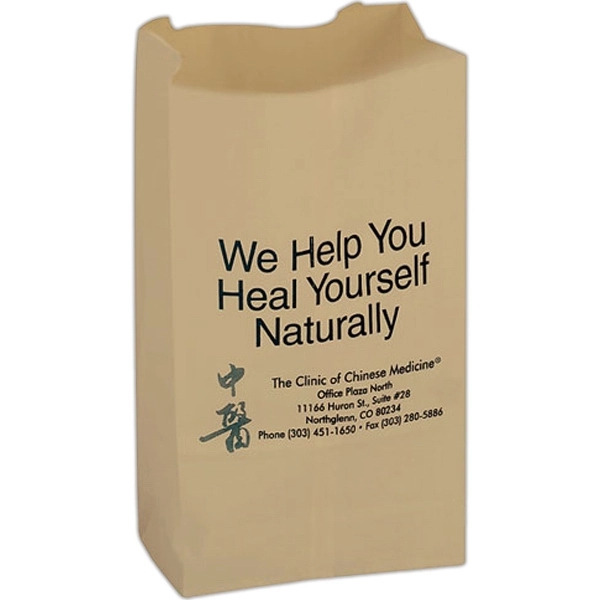 6" x 3 5/8" x 11 1/16" Kraft paper lunch-style bag... from ASI 35290 American Ad Bag Co