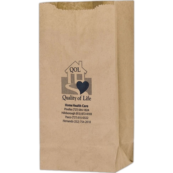 6 1/4" x 3 13/16" x 12 1/2" natural Kraft paper... from ASI 35290 American Ad Bag Co