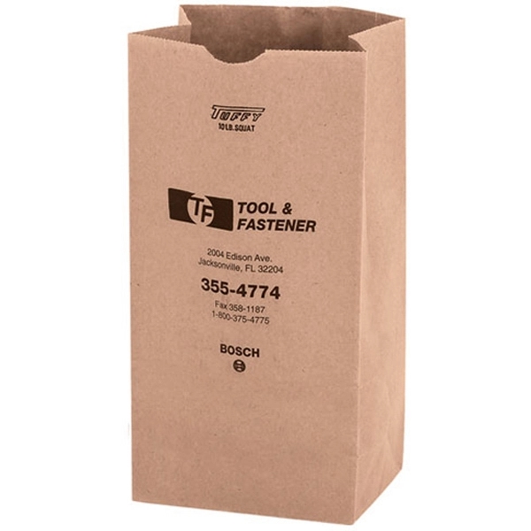 6 1/4" x 4" x 13 1/4" natural Kraft heavy duty... from ASI 35290 American Ad Bag Co / American Ad Bag