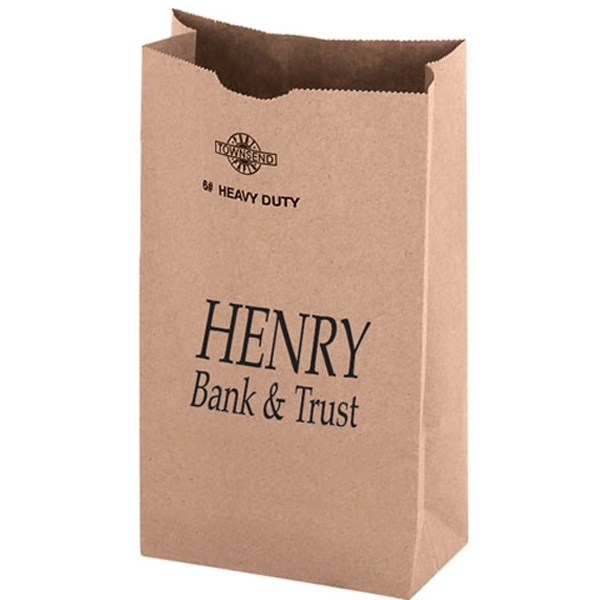 6" x 3 1/2" x 11" natural Kraft heavy duty nail... from ASI 35290 American Ad Bag Co / American Ad Bag