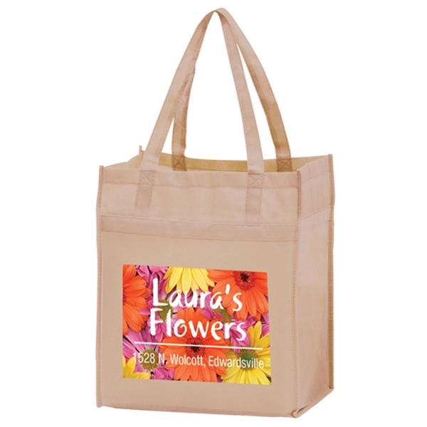 13" x 7" x 14" non-woven PP grocery tote with gusset,... from ASI 35290 American Ad Bag Co