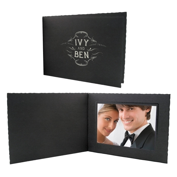 7" x 5" black photo mount with pad printed graphics.... from ASI 62190 Illini