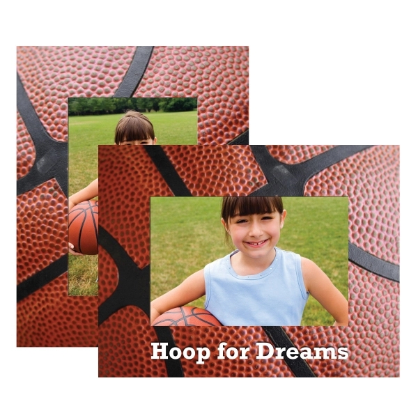 Paper easel frame with basketball theme, pop-out easel on back and... from ASI 62190 Illini