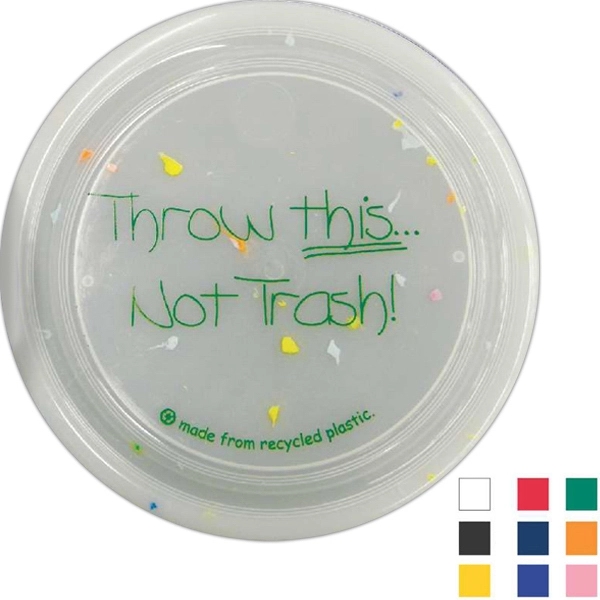 Speckled pro flyer, emphasizes recycled material.... from ASI 88620 Specialty Products Company / Newport Plastics / Specialty Line